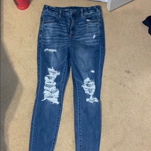 American Eagle Curvy high rise jeans